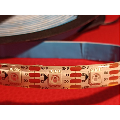 Лента адресная светодиодная 12V WS2815 led5050 60LED (IP65)